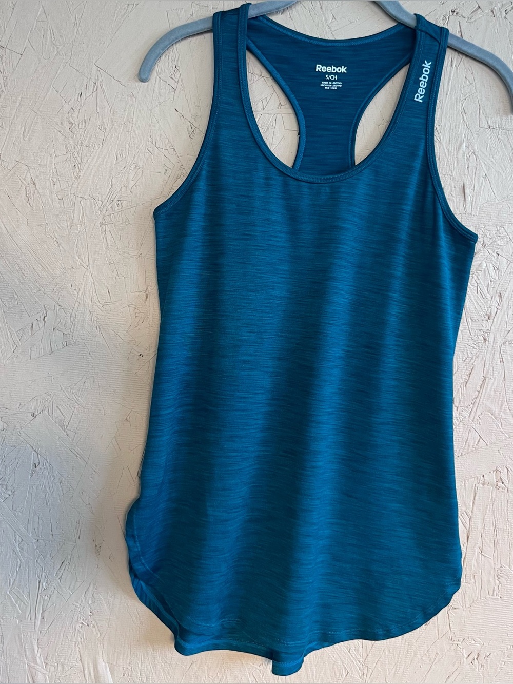 Reebok Women's Teal Racerback Tank Top Sz small